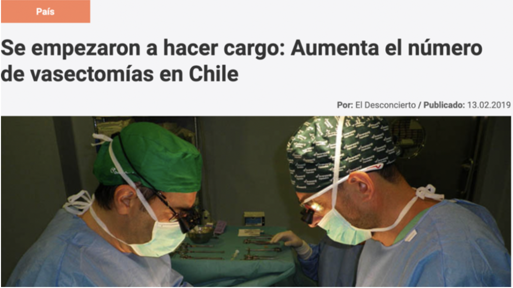 Se empezaron a hacer cargo: Aumenta el número de vasectomías en Chile